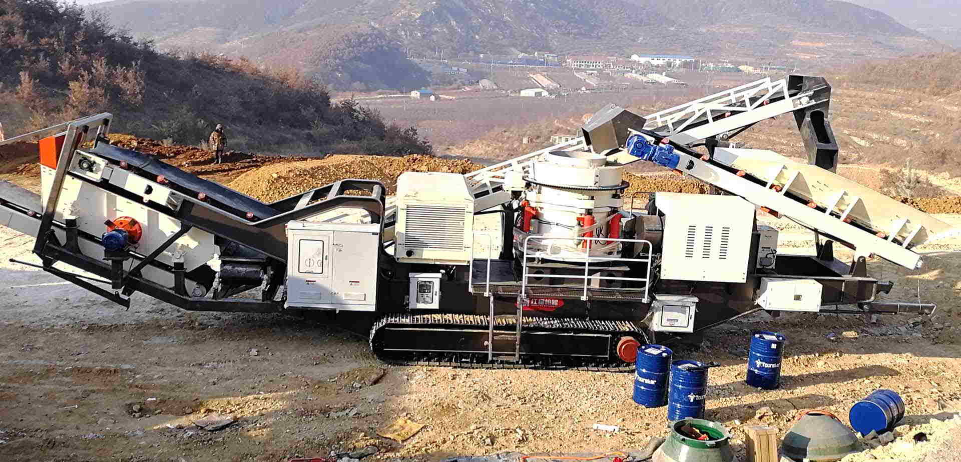 河北邢臺移動式破碎站年產300萬噸骨料生產線項目