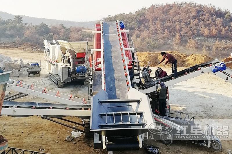 四川花崗巖破碎現場