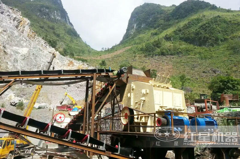 時產50噸沙石生產線——三門峽配置現場